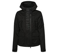 Superdry Womens Ultimate Microfibre Sd-Wind Jacket - Black Cotton - Size 10 UK