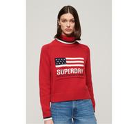 Superdry Womens Usa Rn Knit Jumper Sweater Pullover Top