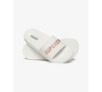 Superdry Logo Vegan Pool Slides White EU 36-37 Woman