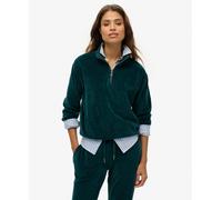 Superdry Womens Velour Half Zip Sweatshirt