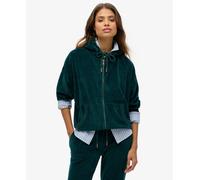 Superdry Velour Full Zip Sweatshirt Green M Women