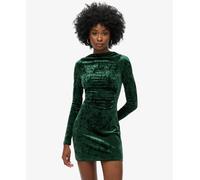 Superdry Womens Velvet Long Sleeve Mini Dress