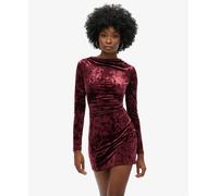 Superdry Womens Velvet Long Sleeve Mini Dress