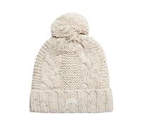 Superdry Women's Vintage Cable Beanie Beret, Tweed de Avena,