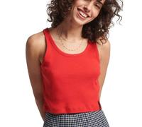 Superdry Women's Vintage Crop Strapless T-Shirt Yellow S