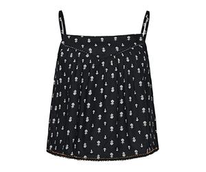 Superdry Womens Vintage Embellished CAMI TOP Cami Shirt, Black Geo, M