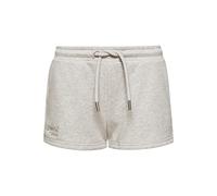 Superdry Womens Vintage Logo EMB Jersey Short Shorts, Glacier Grey Marl, M