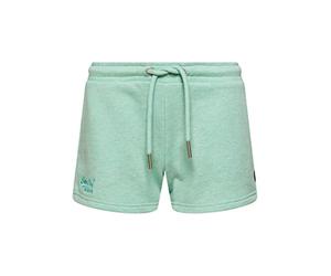 Superdry Womens Vintage Logo EMB Jersey Short Shorts, Minted Marl, M