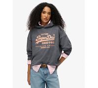 Superdry Womens Vintage Logo Metallic Relaxed Hoodie