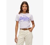 Superdry Womens Vintage Logo Neon Fitted T-Shirt