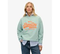 Superdry Vl Neon Loose Sweatshirt Green,Grey XS Women