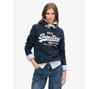 Superdry Vintage Logo Pop Entry Hoodie Black XS Woman