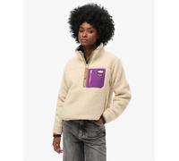 Superdry Womens Vintage Retro Half Zip Fleece Jumper