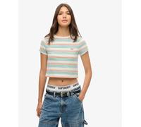 Superdry Womens Vintage Stripe Crop T-Shirt