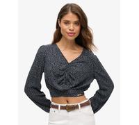 Superdry Womens Vintage Tie Front Top