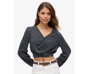 Superdry Womens Vintage Tie Front Top