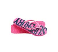 Superdry Women's Vintage Vegan Flip Flop Sweatshirt, Fluorescent Pink, L