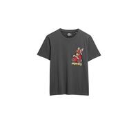 Superdry Women's Vintage Vintage Tattoo Print Casual T-Shirt, Washed black, 14