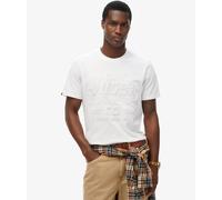 Superdry Workwear Embossed Relaxed T-Shirt Optic White Crew Neck Tee