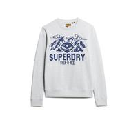 Superdry's Lo-fi Outdoors Graphic Crew Pullover Gris L