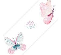 SuperDuperDecor Arty Butterflies Bedroom Wall Border - Personalised Childrens Girls Name Butterfly Room Wallpaper Decor Strips - Without Name x2