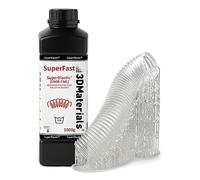 SuperElastic 3D Printer Resin, Softness 60A Simulating Soft Silicone, Made in Korea by 3DMaterials (1000g, Clear)