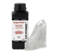 SuperElastic 3D Printer Resin, Softness 60A Simulating Soft Silicone, Made in Korea by 3DMaterials (500g, Clear)