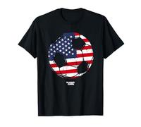 Superfan - USA Soccer Ball Flag Design T-Shirt