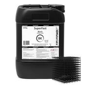 SuperFast 8K 3D Printer Resin Water Washable, 50um Print in 0.5 sec, Made in Korea by 3DMaterials (Black, 5000g)