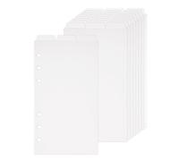 SUPERFINDINGS 10 Pack A6 Binder Dividers 3 Part Index Divider with Tabs 6 Hole Ring Binder Sheet Protector Clear Planner Insets for Rings Binders Travel Diary Journal Personal Planner