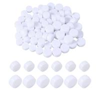 SUPERFINDINGS 100Pcs 2 Sizes White Rattle Box 18/22mm Repair Noise Maker Insert Squeaker Rattle Inserts for Repair Dog Cat Pet Noise Maker Insert Replacement