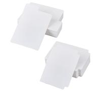 SUPERFINDINGS 100Pcs 2 Styles Trading Cards Dividers White Card Dividers for Storage Boxes Plastic Card Separator with Tabs for Games Sports, 9.3x6.9cm/9.7x6.9cm