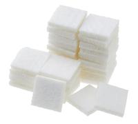 SUPERFINDINGS 100Pcs Fibre Perfume Pads Essential Oils Diffuser Pads Aromatherapy Locket Pads Aromatherapy Pads Square Replaceable Felt Pads (White) for Column Diffuser Pendant, 15x15x3mm