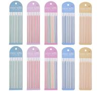 SUPERFINDINGS 10Pcs 5 Colors Transparent Highlighter Tape ReusableTranslucent Sticky Notes Tabs Long Highlighting Strips Page Markers Sticky Notes Aesthetic Office Supplies