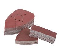 SUPERFINDINGS 120Pcs Mouse Sand Paper 12Styles Detail Sander Sandpaper Triangle/Rectangle Sanding Pads Detail Mouse Sander Pads for Detail Sander, Finger Sander, Brown