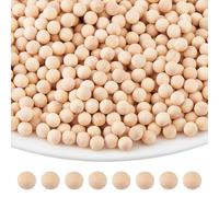 SUPERFINDINGS 1500Pcs Round Wooden Balls 6mm No Hole Wooden Beads Unfinished Wood Beads Craft Solid Wood Balls Smooth Birch Ball for DIY Craft Projects Jewelry Making