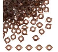 SUPERFINDINGS 150Pcs Eyelids for Safety Eyes Resin Brown Safety Eyelids Craft Crochet Eye Washers Stuffed Crochet Eyelid for 7mm Toys' Eyes DIY Puppet Teddy Bear Doll