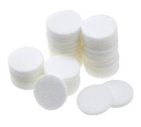 SUPERFINDINGS 150Pcs Fibre Perfume Pads Essential Oils Diffuser Pads Aromatherapy Locket Pads Aromatherapy Pads Flat Round Replaceable Felt Pads (White) for Column Diffuser Pendant, 22.5x3mm