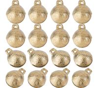 SUPERFINDINGS 16Pcs Tibetan Brass Bes Charms Vintage Bronze Jingle Charms Mini Craft Bes Pet Coar Be Craft Bes for Jewelry Making Home Christmas,27x22mm