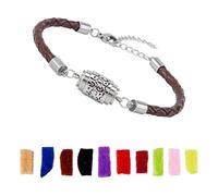 SUPERFINDINGS 1Pc Stainless Steel Diffuser Bracelet Aromatherapy Locket Wristband 7.36 Inch/18.7cm Adjustable Perfume Jewelry with 10 Reusable Pads for Women Men