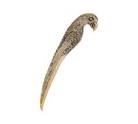 SUPERFINDINGS 1Pcs Brass Parrot Letter Opener 12.5cm Envelope Slitter Mail Opener Parrot Tea Knife Decorative Letter Openers Antique Golden Cute Letters Cutter for Envelopes Boxes Packages
