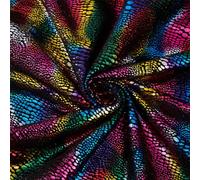 SUPERFINDINGS 1Pcs Sequin Fabric 1.75x1m Iridescent Hologram Glitter Fabric Clothing Accessories Colorful Polyester Sparkly Craft Fabric for DIY Dress Costumes Tablecloth