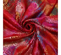 SUPERFINDINGS 1Pcs Sequin Fabric 1.75x1m Iridescent Hologram Glitter Fabric Clothing Accessories Red Polyester Sparkly Craft Fabric for DIY Dress Costumes Tablecloth, SENE-WH0003-16B
