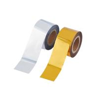 SUPERFINDINGS 2 Colors 60m/Roll PET Hot Foil Transfer Roll Hot Foil Stamping Paper 3cm Width Metallic Heat Transfer Foil Papers for Foil Quill/Heat Foil Pen Craft Scrapbooking Card Making