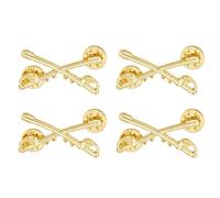 SUPERFINDINGS 2 Pairs Cavalry Large Pin Gold U.S. Army Cavalry Brooches Alloy Military Uniform Pin Sabres Small Hat Pins for Backpack Shirt Hat Bag Accessories