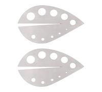 SUPERFINDINGS 2 Pcs Herb Stripper Stainless Steel Herb Peeler with 10 Holes Herb Leaf Remover Tool Kitchen Herb Zip Tool for Rosemary Kale Chard Thyme Basil Collard Greens Parsley