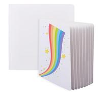 SUPERFINDINGS 2 Sets 20 Sheets Blank Board Book White Blank Hardcover Books 8.3x8.3x0.2in Square Paper Drawing Board Chunky Thick Pages Book for Beginners Artists Write Stories Drawing Sketching