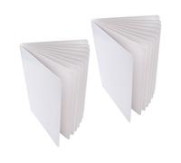 SUPERFINDINGS 2 Sets Total 20 Sheets A4 Hardcover Blank Board Book 11.57"x8.23" Chunky Thick Pages Book White Sketch Board Books for Beginners Artists Sketching Drawing Writing