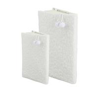 SUPERFINDINGS 2 Sizes A5 Book Cover A6 White Reusable Books Sleeve Book Paperback Protector Blue Soft Fabric Washable Covers for Books Lovers