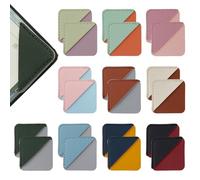 SUPERFINDINGS 20Pcs 10 Colors Corner Bookmark Leather Square Bookmarks Page Book Marks Personalized Book Accessories Gifts for School Office and Home Supplies Reader Book Lover